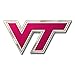 FANMATS 60569 Virginia Tech Hokies Heavy Duty Aluminum Embossed Color Emblem, Auto Emblem Decal