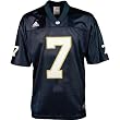 adidas Notre Dame Fighting Irish #7 Navy Blue Tackle Twilled Jersey