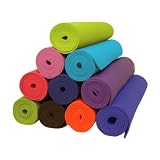 Bean Products Yoga Mat 1/4" Extra Thick High Density 72" Length - Clean PVC (TM) Phthalate Free PER