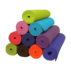 Bean Products Yoga Mat 1/4" Extra Thick High Density 72" Length - Clean PVC (TM) Phthalate Free PER