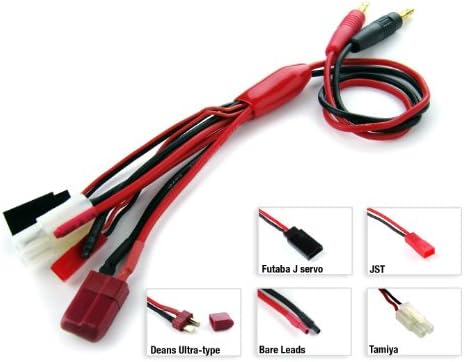 RCJuice HobbyStar 4 Connector + Bare Lead Charge Lead