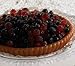 Home | Display Food 10205B 8 Inch Large Raspberry and Blueberry Tart