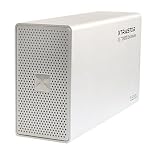 AMPAQS XTRASTOR Dual 3.5 SATA Hard Drive to eSATA + USB 2.0 Combo External Enclosure, w/ Raid 0 + Raid 1 Function, Silver