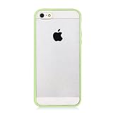 HSD Ultra Slim Fit TPU+PC Hard Back Transparent Case for iPhone 5 / 5s / 5c (iPhone 5 / 5s, Lime Green)