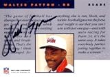 Walter Payton Chicago Bears 1991 Pro Line certified autograph card