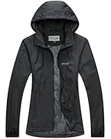 Green Crab Women's Windproof Waterproof Rain Jacket Lady Hooded Breathable Coat