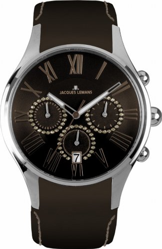 Jacques Lemans La Passion Damen-Armbanduhr Capri Chronograph Leder 1-1606L Preisvergleich