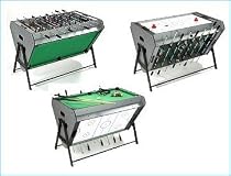 Tri-Sport Multi Games Table - Table Football, Air Hockey & Pool
