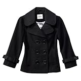 Girls' Outerwear Cherokee® Ebony Wool Peacoat
