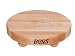 John Boos 12 Round Maple Cutting Board with Feet