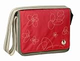 Lassig Messenger Diaper Bag, Graphic Olive-Red