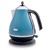 De'Longhi Icona KBO3001.B Jug Kettle, 3kW, Azure Blue