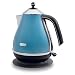 De'Longhi Icona KBO3001.B Jug Kettle, 3kW, Azure Blue