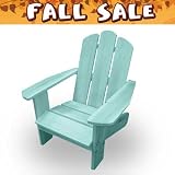 Lohasrus Fall Sale - Kids Patio Chair 14005 - Stained Fir, Indoor / Outdoor, for Ages 2 to 5, Plus a Free Drawing Book.