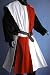 WAFFENROCK TUNIKA RITTER RITTERKAMPF BAUMWOLLE LEINEN 1480 rot - weiss