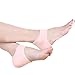2pcs New Unisex Silicone Moisturizing Gel Heel Socks Cracked Foot Skin Care Protector Feet Pressure Pain Relief Socks One Size (Skin Color)