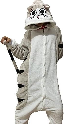 Evage Pitaya Funny Adult Onesies Pajamas for Women Animal Pajamas One Piece (XL, choose cat)