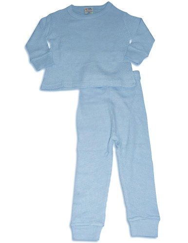 Carters Watch the Wear - Infant Boys Long Sleeve Thermal Set, Light Blue (Size 24Months)