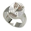 Sterling Silver Menorah Ring