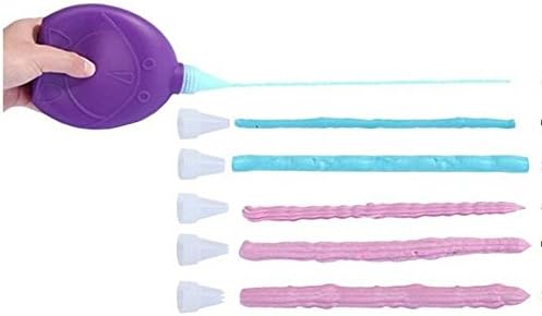 Kitchen Accessories Decorating Tip Sets Silicone Macaron Cake Tools Icing Piping Decorating Pen 6 Nozzles Set Kit Baking Tool.