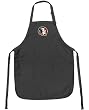 FSU Apron NCAA College Logo Black Florida State University TOP RATED for Grilling, Barbecue, Kitchen and Cooking Best Unique Gifts for a Man, Men, HIM HER Women, Ladies. GIFT IDEA!
