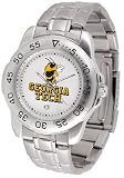 Georgia Tech Sport Men's Steel Band Watch