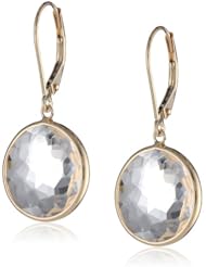 14k Yellow Gold Gemstone Drop Earrings