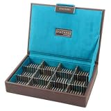 Mini Mens Stackers Jewellery Box - Lidded - Brown