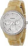 Fossil #ES2455 Women's Acrylic Stella Natural Glitz Watch