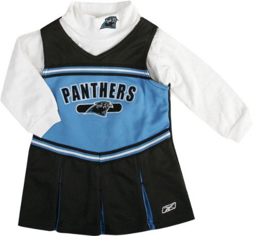 Carolina Panthers Girls 7-16 Long Sleeve Cheerleader Jumper