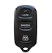For 2001-2008 TOYOTA Sequoia New 4 Buttons Replacement Remote Entry Keyless Key Fob Shell Case(3BT+Panic)No chips Inside