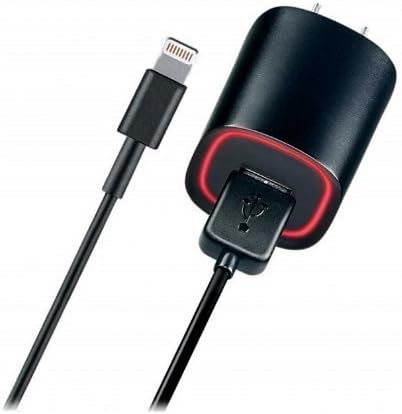 Apple Certified MFI Lightning Rapid Wall Charger With 6 ft. Detachable Charge/Sync Apple Lightning Cable for iPhone SE, 6s, 6 Plus, 5, 5S, iPad Air, iPad Mini- 2.4a Rapid Charge High Output