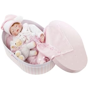 Ally In Hatbox 16 Porc Baby Girl Doll ~Retired by Duck House Dolls