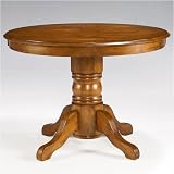 Round Pedestal Dining Table (Cottage Oak) (30H x 42W x 42D)