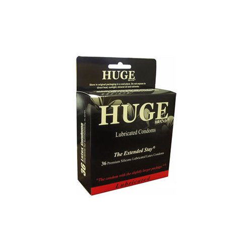 Huge Brand - Inc. Extended Stay Lubed Condoms (36 pack) Huge Brand - Inc. Extended Stay Lubed Condoms (36 pack)