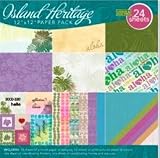 Hawaiian Scrapbook Tablet Heart of Hawaii Aloha Natural 12 by 12 inch