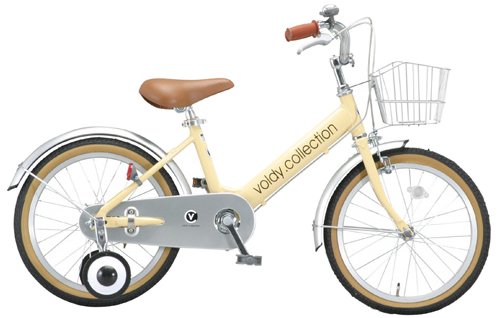 voldy.collection(ボルディ・コレクション) アルミ製18インチ前カゴ付 子供用自転車 VO-18 イエロー VO-18