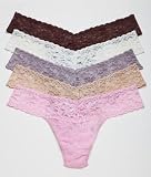 Signature Lace Low Rise Thong 5-Pack