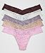 Signature Lace Low Rise Thong 5-Pack