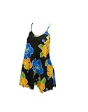 LALEELA Appel Robe noire floraled plage soleil tunique robe baby-doll XL Robe station thermale Cadeau Fête des Mères