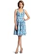 Calvin Klein Womens Boarder Print Dress
