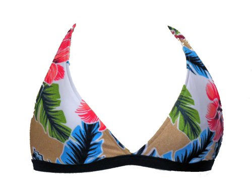 Nautica Bright Tropical Halter Swimsuit-top 12