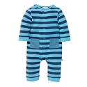 Blue Zoo Baby Blue striped sleepsuit