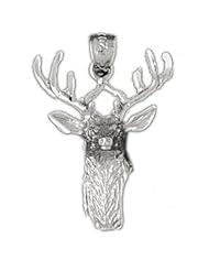 CleverEve Designer Series Xmas Sterling Silver Pendant Deer