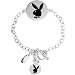 Playboy Bunny Circle Logo Pendant Bracelet