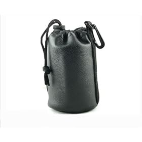 GSI Super Quality Ultra-Secure Lens Case - Pouch Fits and Protects 60/ 105 Micro Lens 28-85 Zoom Lenses - Drawstring Bag - For Canon, Sigma, Nikon, Sony and All Brands!