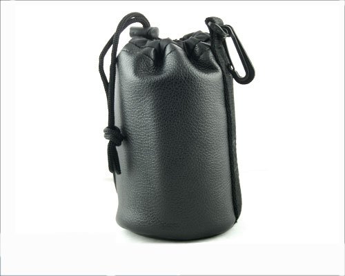 GSI Super Quality Ultra-Secure Lens Case - Pouch Fits and Protects 60/ 105 Micro Lens 28-85 Zoom Lenses - Drawstring Bag - For Canon, Sigma, Nikon, Sony and All Brands!
