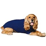 Fashion Pet Classic Cable Dog Sweater, Cobalt Blue, Medium