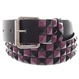 BT Leather Two Tone Studded Belt