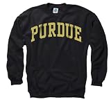 Purdue Boilermakers Black Arch Crewneck Sweatshirt